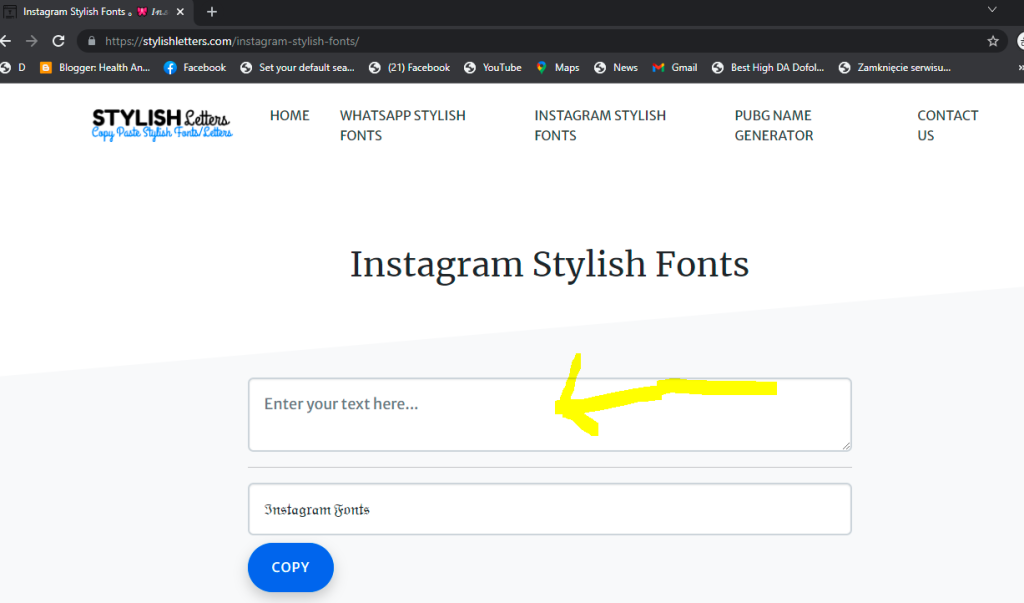 instagram stylish fonts generator
